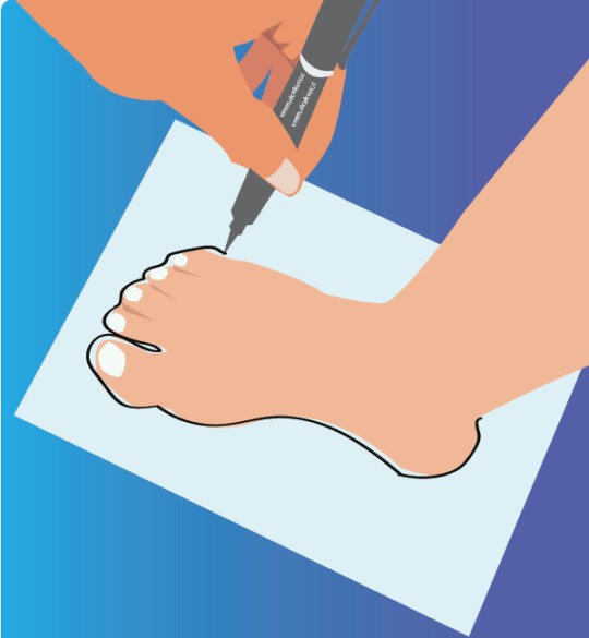 Measure foot width