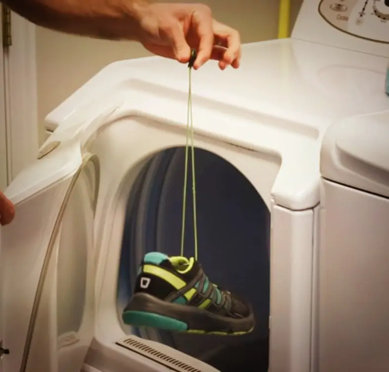how to put shoes in the dryer