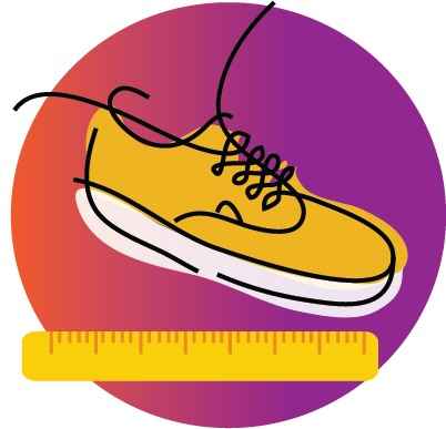 Shoe size icon