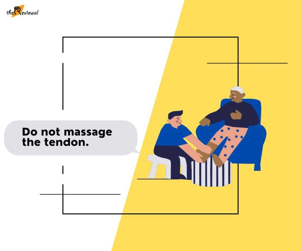 image for do not massage your achilles tendon