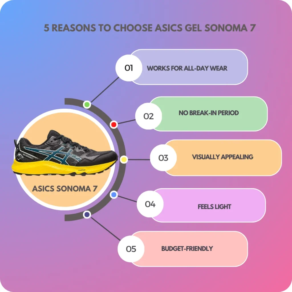 5 reasons to choose asics Sonama 7