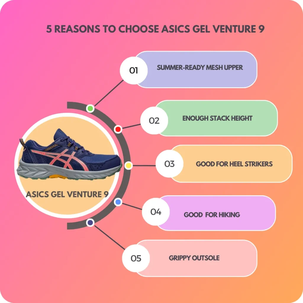 Reasons behind choosing the asics venture 9
