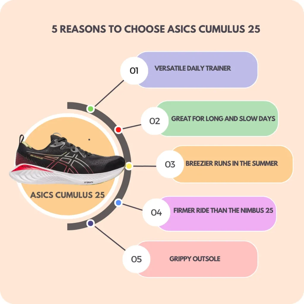Reasons to choose asics cumulus 25