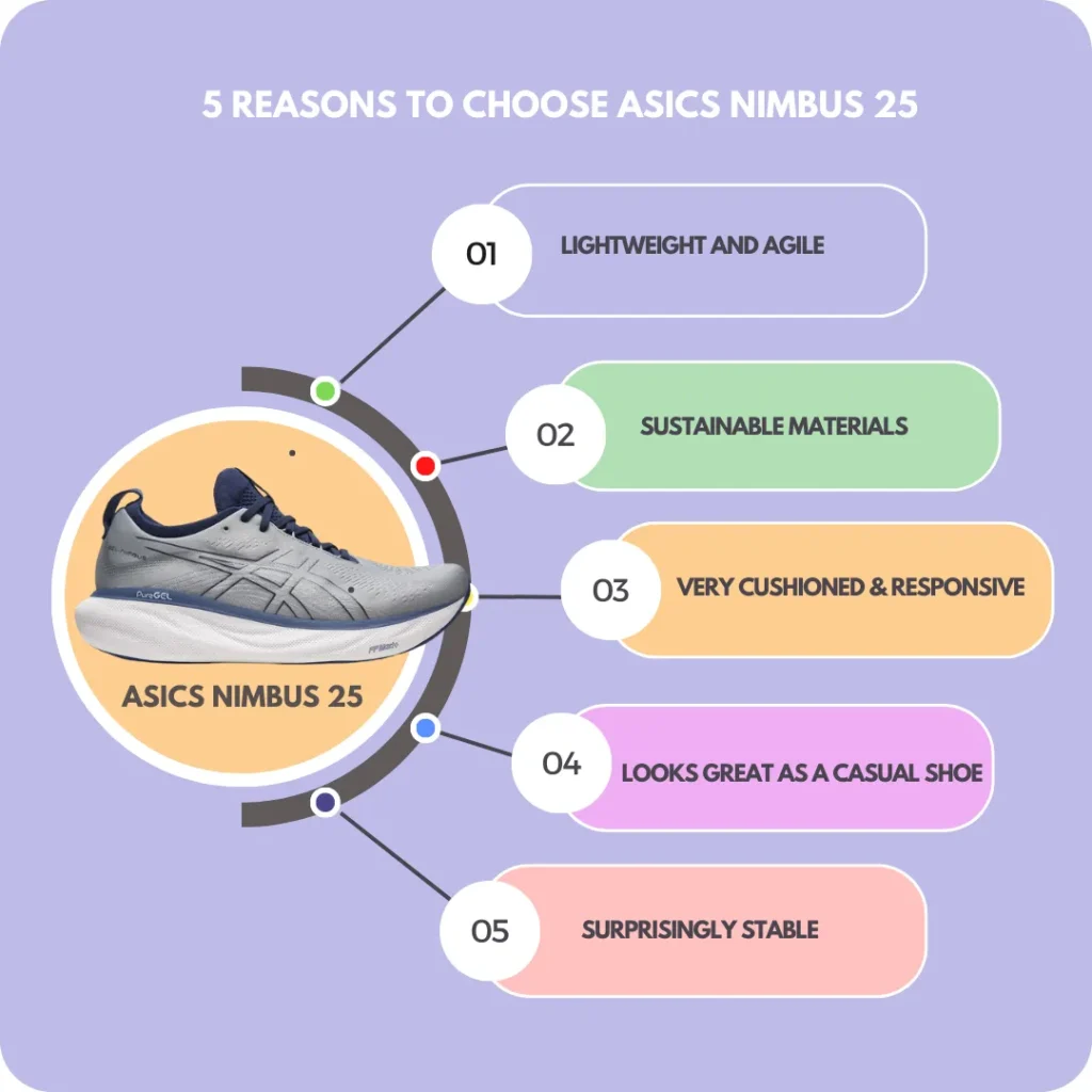 Reasons to choose asics nimbus 25