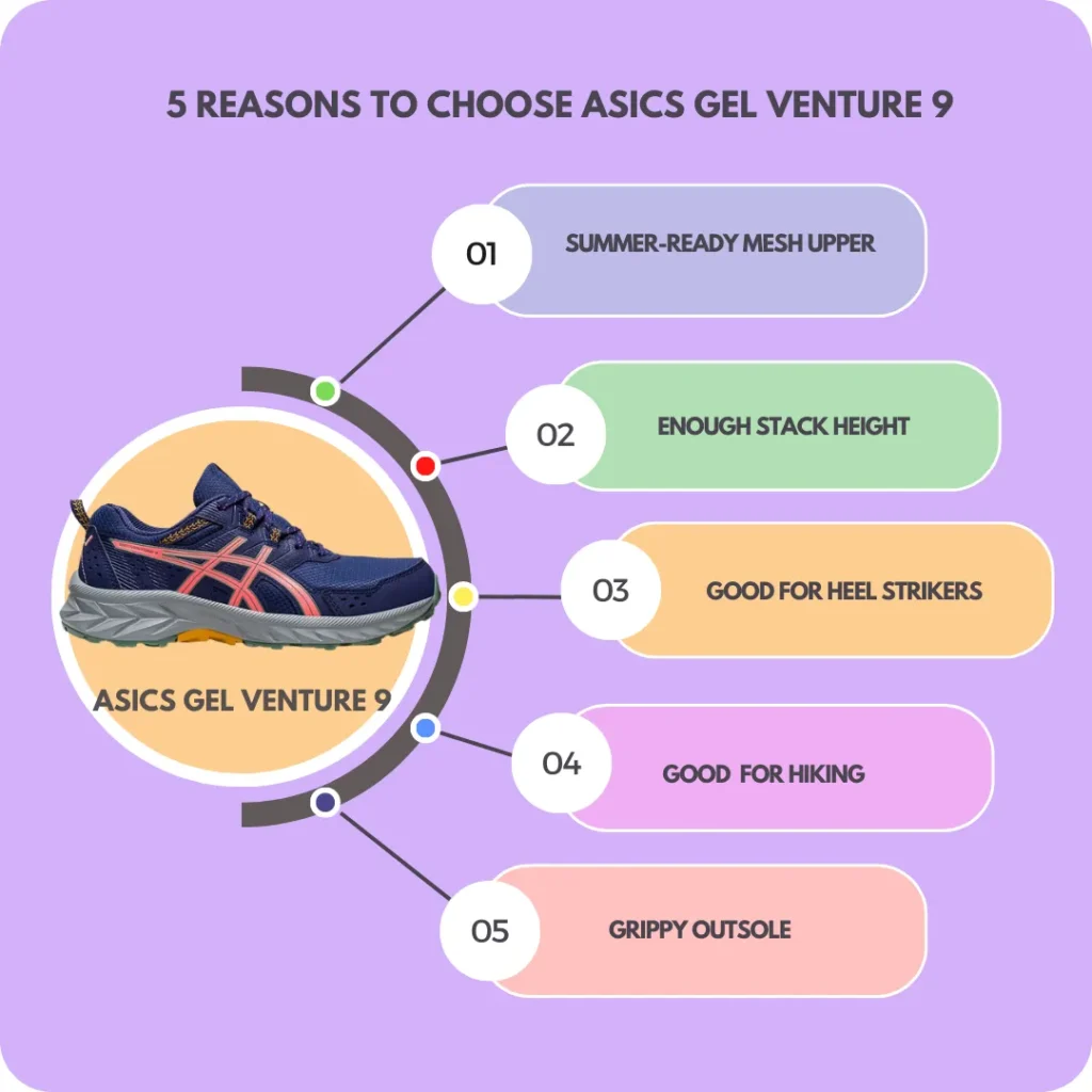 Top 5 reasons to choose asics gel venture 9