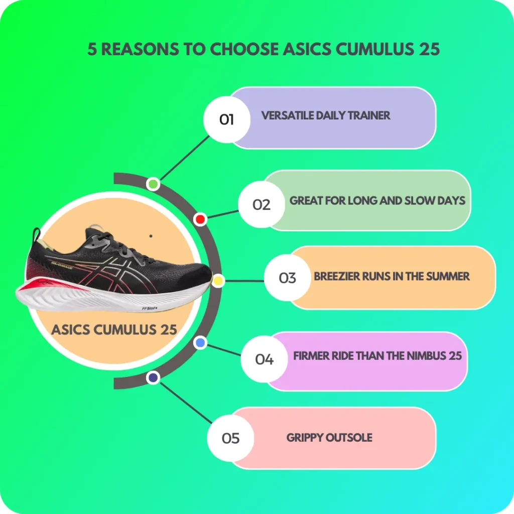 Benefits of choosing asics cumulus 25