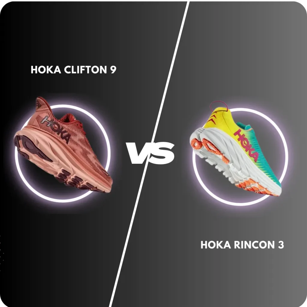 Hoka Clifton 9 vs Rincon 3